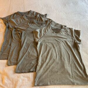 Adidas Gray V-Neck T-Shirt